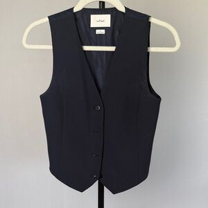 Wilfred Midnight Black Tailored Vest